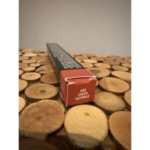 Mac Powder Kiss‎ Velvet Blur Slim Stick Lipstick ~ 898 Sheer Outrage ~ .07 oz ~